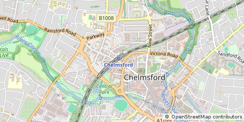 Map of Chelmsford, Essex