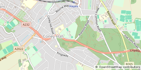 Map of Bromley, Kent