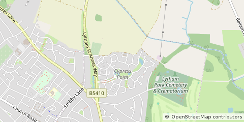 Map of Lytham ST Annes, Lancashire