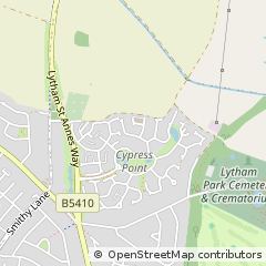 Map of Lytham ST Annes, Lancashire