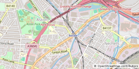 Map of Birmingham, West Midlands