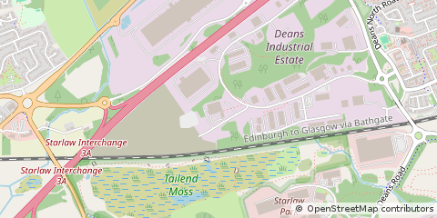 Map of Livingston, West Lothian