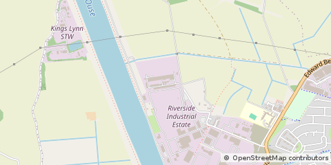 Map of King's Lynn, Norfolk