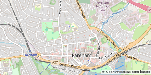 Map of Fareham, Hampshire
