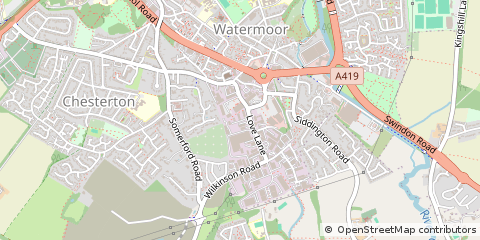 Map of Cirencester