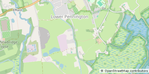 Map of Lymington, Hampshire