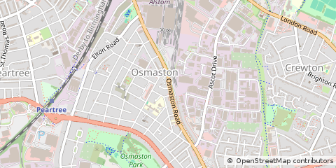 Map of Derbyshire