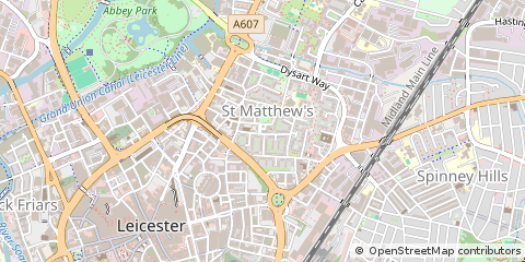 Map of Leicester