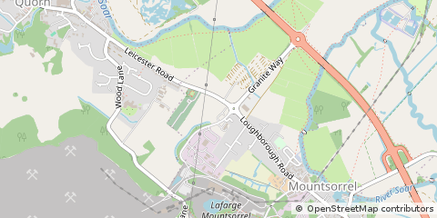Map of Loughborough, Leicestershire