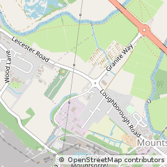 Map of Loughborough, Leicestershire