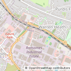 Map of Ipswich, Suffolk