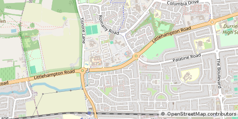 Map of Worthing, West Sussex
