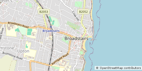 Map of Broadstairs, Kent