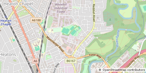 Map of Stockport, Cheshire