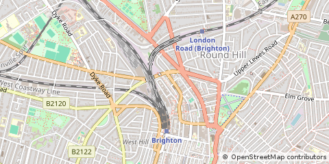 Map of Brighton, East Sussex