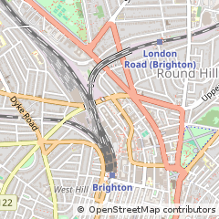 Map of Brighton, East Sussex