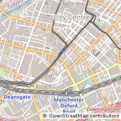 Map of Manchester, Greater Manchester