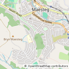 Map of Maesteg, Bridgend