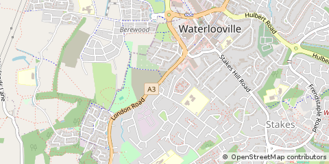 Map of Waterlooville, Hampshire
