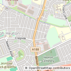 Map of Newcastle Upon Tyne