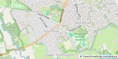 Map of Lymington, Hampshire