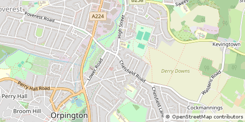 Map of Orpington