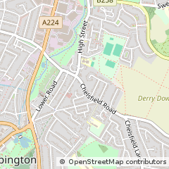 Map of Orpington