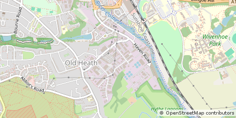 Map of Colchester, Essex