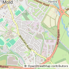 Map of Mold, Flintshire