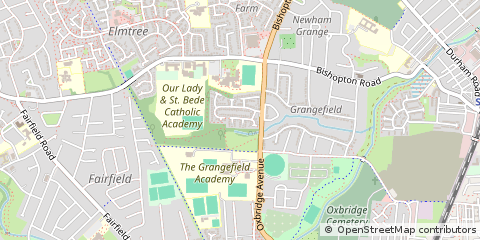 Map of Stockton, Teesside