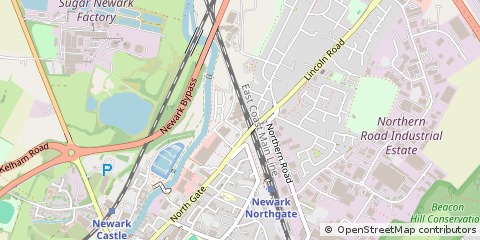 Map of Nottinghamshire