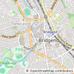 Map of Bridgend