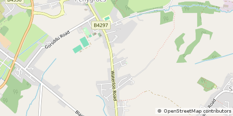 Map of Llanelli, Carmarthenshire
