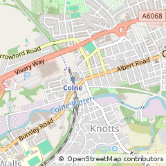 Map of Colne, Lancashire
