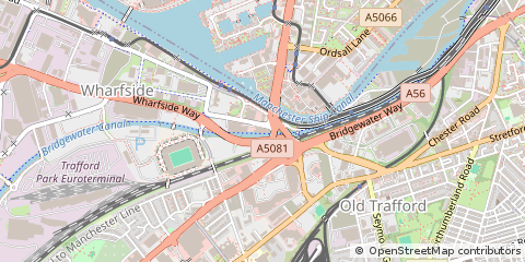 Map of Stretford, GTR Manchester