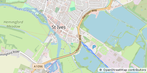 Map of ST Ives, Cambridgeshire