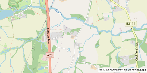 Map of Haywards Heath, West Sussex