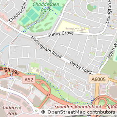 Map of Derby, Derbyshire