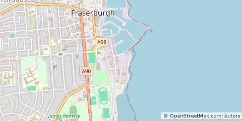 Map of Fraserburgh, Aberdeenshire