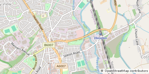 Map of Ilkeston, Derbyshire