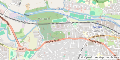 Map of Shipley, West Yorkshire