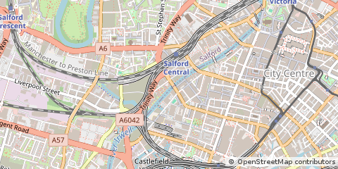 Map of Salford