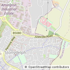 Map of Tamworth, Staffs