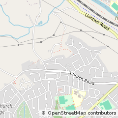 Map of Pontypridd, MID Glamorgan