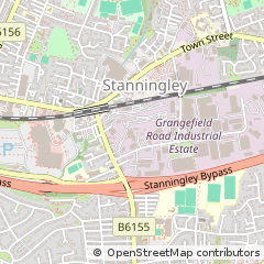 Map of Stanningley Pudsey, West Yorkshire