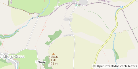 Map of Sherborne, Dorset