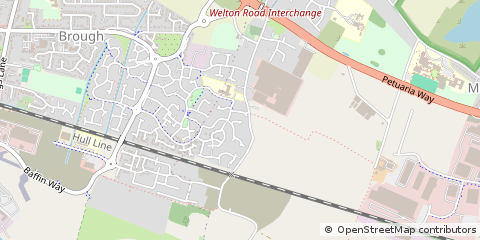 Map of Brough, East Yorkshire