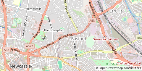 Map of Stoke-on-Trent