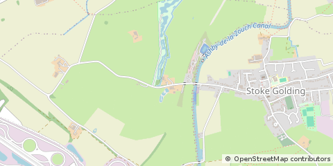 Map of Nuneaton, Warwickshire
