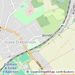Map of Cobham, Surrey